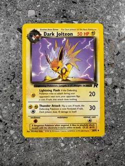 Pokemon TCG Cards Dark Jolteon 38/82 Team Rocket Uncommon LP-MP - Image 1