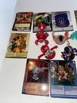 Bakugan Battle Brawlers Lot Of 7 with cards Lot D - Image 2