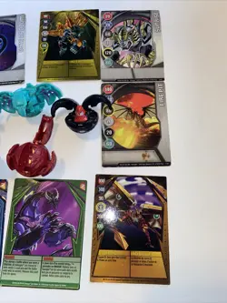Bakugan Battle Brawlers Lot Of 7 with cards Lot D - Image 4