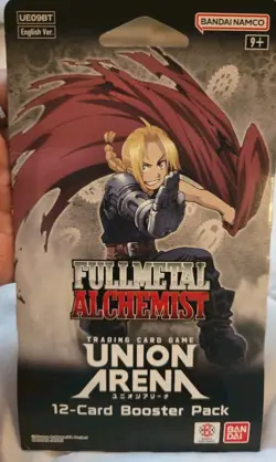Union Arena Full Metal Alchemist Volume 1 sleeved Booster Pack [12 Cards] - Image 1