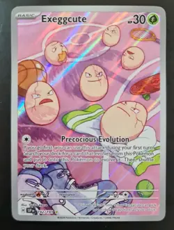 Pokemon Card Exeggcute 192/191 Illustration Rare Surging Sparks Near Mint - Image 1