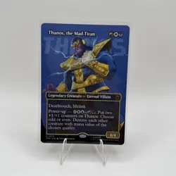 Thanos, the Mad Titan (Borderless) (0367) 376 Marvel Super Heroes MTG NM - Image 1