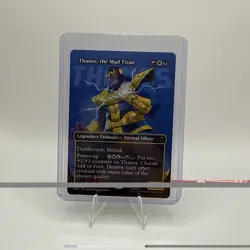 Thanos, the Mad Titan (Borderless) (0367) 376 Marvel Super Heroes MTG NM - Image 3