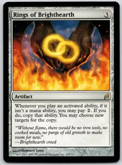 Rings of Brighthearth 259 Rare Lorwyn Magic: The Gathering Near Mint - Image 1