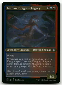 Lozhan, Dragons' Legacy (Foil Etched) #539 (NM) Baldur's Gate CLB Magic MTG - Image 1