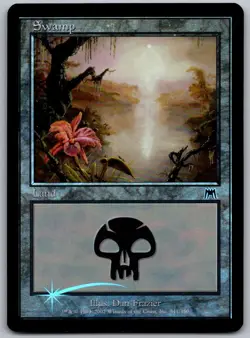 Swamp (341) 341 Land Onslaught Magic: The Gathering Foil Lightly Played - Image 1