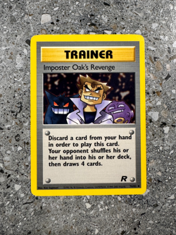 Pokemon TCG Cards Imposter Oak's Revenge 76/82 Team Rocket Uncommon LP - Image 1