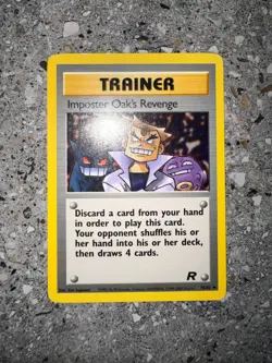 Pokemon TCG Cards Imposter Oak's Revenge 76/82 Team Rocket Uncommon LP - Image 3
