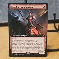 MTG Bloodthirsty Adversary Extended Art Innistrad: Midnight Hunt #351 NM Fresh - Image 1