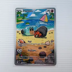 Dwebble 129/086 Holo Illustration Rare Black Bolt Pokemon Near Mint - Image 1