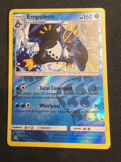 Empoleon 34/156 Rare Ultra Prism Pokemon Reverse Holo 2018 - Image 1