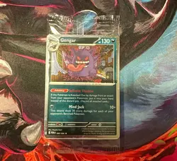 Pokemon TCG - Gengar 050/088 EB Games Stamped & Sealed Promo WITH SWIRL - Image 1