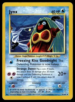 JYNX - 31/64 Uncommon Neo Revelation Pokemon Unlimited MP - Image 1