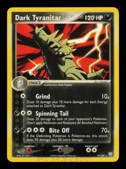 Pokemon Card Dark Tyranitar 19/109 Team Rocket Returns Rare Vintage NM 2004 - Image 1