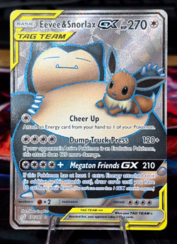 Eevee & Snorlax GX 171/181 Ultra Rare Team Up - Pokemon TCG NM/M 💎 - Image 1