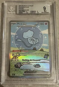 Mew ex SIR 232/091 (Bubble Mew) Beckett 9 - Pokemon Paldean Fates - Image 1