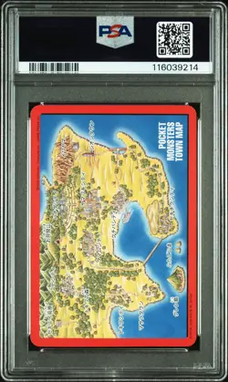 Blastoise Pokemon 1996 Bandai Carddass Vending Town Map Japanese #156 PSA 8 - Image 2