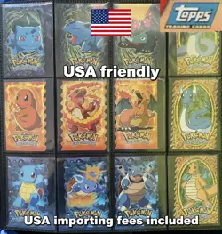 Pokemon TOPPS First Movie - 1999 - Diecut complete set 12/12 - BLUE logo - EXC - Image 1