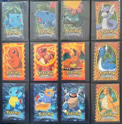 Pokemon TOPPS First Movie - 1999 - Diecut complete set 12/12 - BLUE logo - EXC - Image 2
