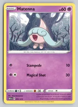 HATENNA 005/015 PROMO MCDONALD'S PROMOS 2024 POKEMON NM - Image 1