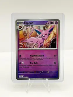 Espeon - 033/131 Prismatic Evolutions MASTER BALL Holo Pokemon - NM - Image 1