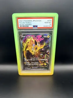 PSA 10 Jolteon V Alternate Art 079/069 Japanese Pokemon Card - s6a Eevee Heroes - Image 1
