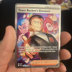 Pokemon TCG Team Rockets Giovanni Destined Rivals Card 238/182 Sir - Image 1