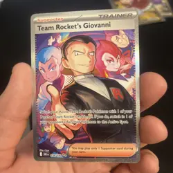 Pokemon TCG Team Rockets Giovanni Destined Rivals Card 238/182 Sir - Image 2