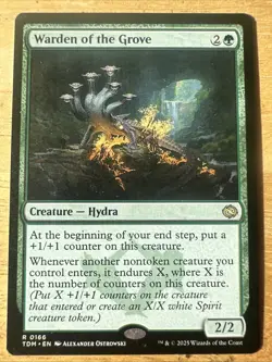 Warden of the Grove - R # 166 Tarkir: Dragonstorm TDM MTG Magic RARE - FREE SHIP - Image 1