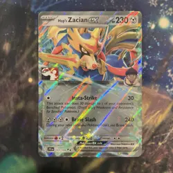 Pokemon TCG Hop's Zacian ex 111/159 Prize Pack Series Cards Holo NM - Image 1