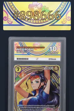 Nico Robin EB03-055 SP One Piece TCG Ace 10 Perfect Subgrades English FAST🚚2DAY - Image 5