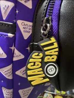 Loungefly - Magic 8 Ball Lenticular Mini Backpack - Purple/Black - NWT - Image 2