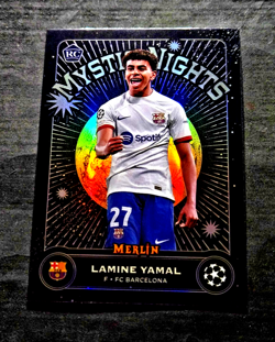 2023-24 Topps Merlin Mystic Nights RC Lamine Yamal Rookie Refractor MN-8 MINT 🔮 - Image 2