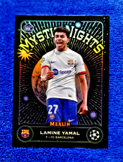 2023-24 Topps Merlin Mystic Nights RC Lamine Yamal Rookie Refractor MN-8 MINT 🔮 - Image 3
