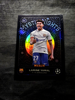 2023-24 Topps Merlin Mystic Nights RC Lamine Yamal Rookie Refractor MN-8 MINT 🔮 - Image 4