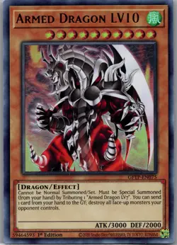 Armed Dragon LV10 GFTP-EN075 Ghosts From the Past Yu-Gi-Oh 1st Edition LP - Image 1