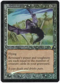 Revenant 2001 MTG Core Set 7th Edition FOIL Black Rare Creature NM AZ1 - Image 1