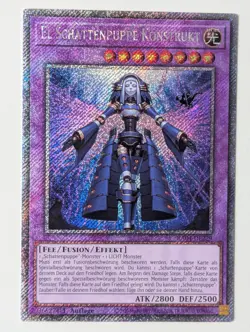 El Schattenpuppe Konstrukt v.1 RA04-DE229 Platinum Secret Rare DE NM YUGIOH - Image 1