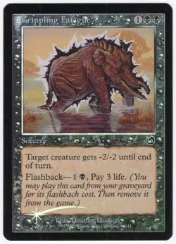 Crippling Fatigue 2002 Torment FOIL Black Common Sorcery MTG NM AZ1 - Image 1