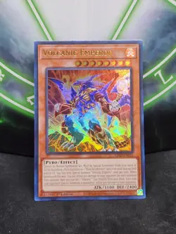 Yugioh Volcanic Emperor LD10-EN018 Ultra Rare 1st Edition NM - Image 1