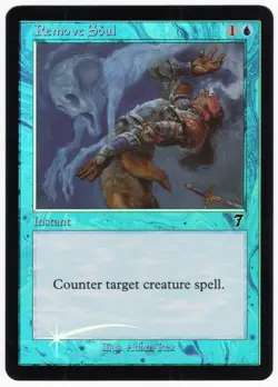 Remove Soul 2001 MTG Core Set 7th Edition FOIL Blue Common Instant NM AZ1 - Image 1
