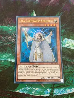Yu-Gi-Oh! Lyla, Lightsworn Sorceress Unlimited Reprint Ultra Rare LODT-EN019 NM - Image 1