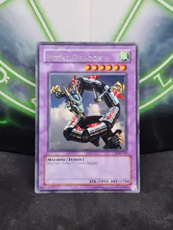 Yugioh Metal Dragon LOB-102 Rare LP OG Print - Image 1