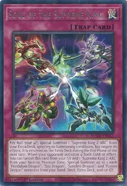 1x Soul of the Supreme King - 1st Edition NM Eng YuGiOh - Maze of Memories - Image 1