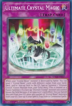 1x Ultimate Crystal Magic - 1st Edi NM Eng YuGiOh - Legend of the Crystal Beasts - Image 1