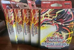 5 x Yu-Gi-Oh TCG Egyptian God Structure Deck Slifer The Sky Dragon New & Sealed - Image 1