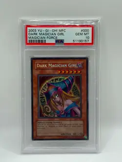 2003 YuGiOh! Dark Magician Girl Unlimited Magician Force MFC-000 PSA 10 GEM MT - Image 1