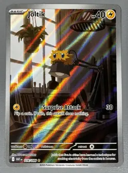 Pokemon TCG Joltik 116/086 Sv: White Flare Illustration Rare Holo - Image 1