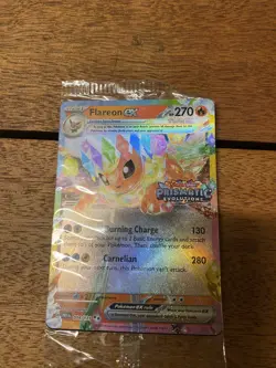 Pokemon Prismatic Evolutions - Flareon EX 014/131 - Sealed Stamp Promo - Image 1