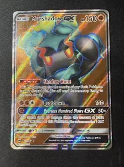 Pokemon Marshadow GX 137/147 SM-Burning Shadows Full Art Ultra Rare Holo 150 HP - Image 1
